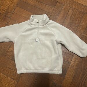 Cream Fleece Pullover